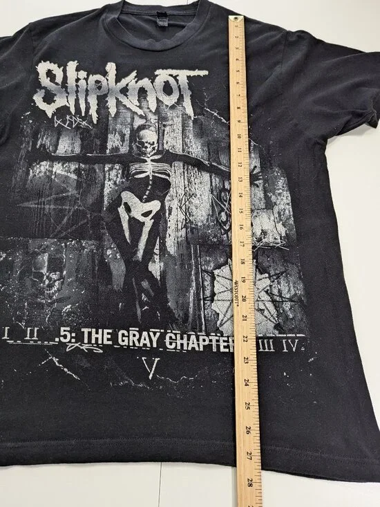 Slipknot Black and White Graphic T-Shirt 5: The Gray Chapter Album - Picture 5 of 8